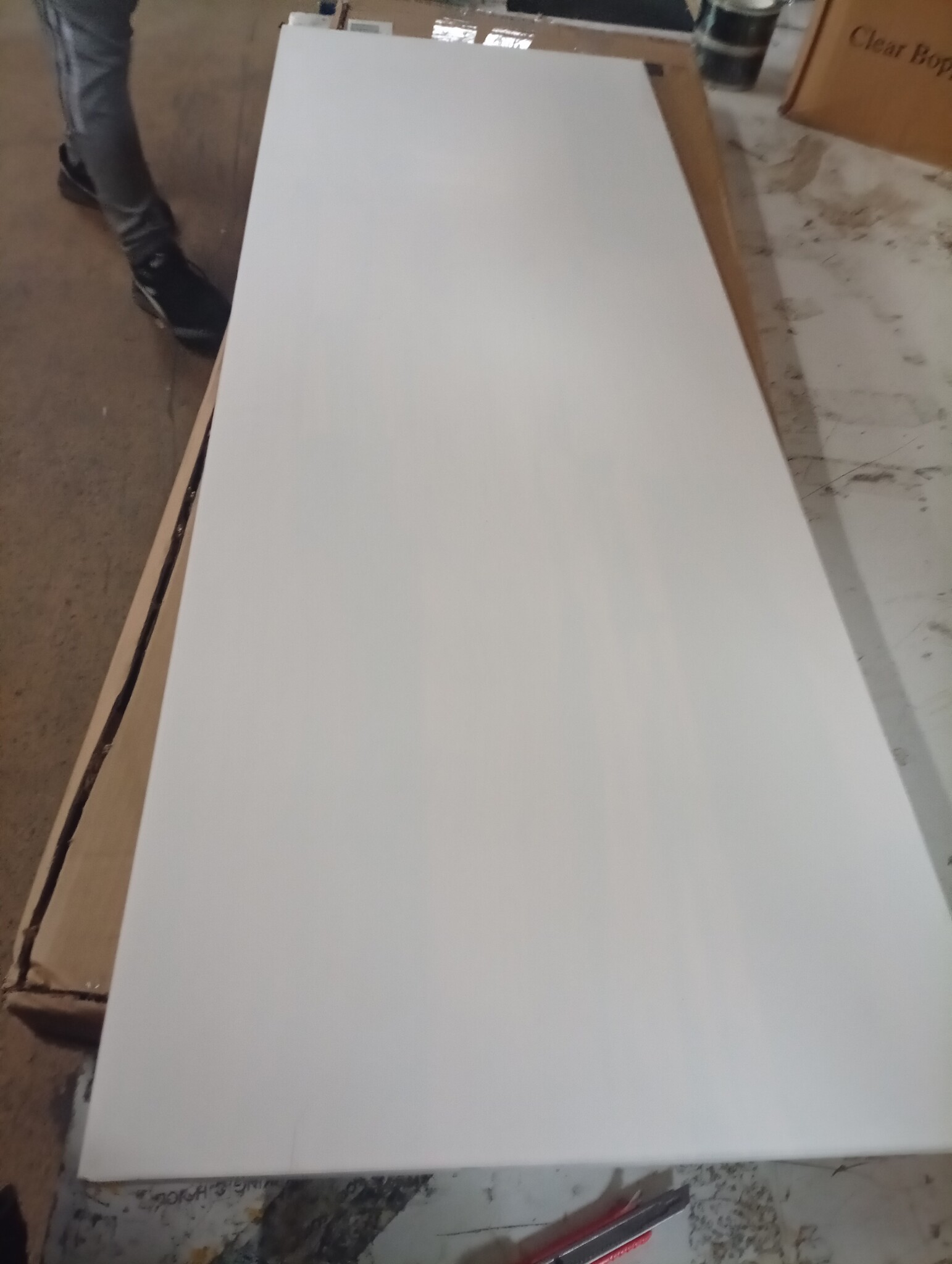 vidaXL Wandtafel 110x40x75 cm massief grenenhout wit