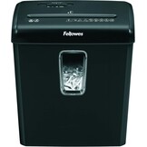 Fellowes Shredder Powershred FS-6C - 6 vel kruisgesneden papiervernietiger voor thuisgebruik - persoonlijke en kantoorpapiervernietiger - 15 liter emmer - veiligheidsniveau P-4 - zwart