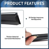 Window Deflectors Side Tape-On voor Honda CR-V 2007 Zwarte Regenbeschermers