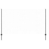 vidaXL Hekpalen 22 pcs Grijs 140 cm Staal