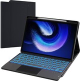 Toetsenbordhoes QWERTZ voor Xiaomi Pad 6/Pro 11" met Touchpad & Penhouder - Zwart (60% Korting)