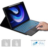 Toetsenbordhoes QWERTZ voor Xiaomi Pad 6/Pro 11" met Touchpad & Penhouder - Zwart (60% Korting)