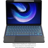 Toetsenbordhoes QWERTZ voor Xiaomi Pad 6/Pro 11" met Touchpad & Penhouder - Zwart (60% Korting)