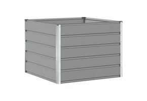vidaXL Plantenbak Staal Lichtgrijs 100x100x75cm - 40% Korting!