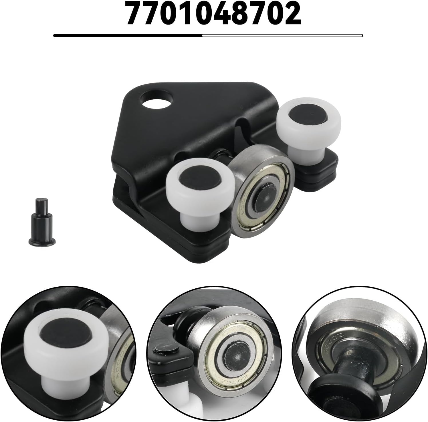 Schuifdeur rolgeleiding vervanging voor 1997-2010 Renault Master Opel Movano Nissan Interstar, schuifdeurwielen Rechts 7700352379 2310044 208461 Auto Schuifdeur Rol
