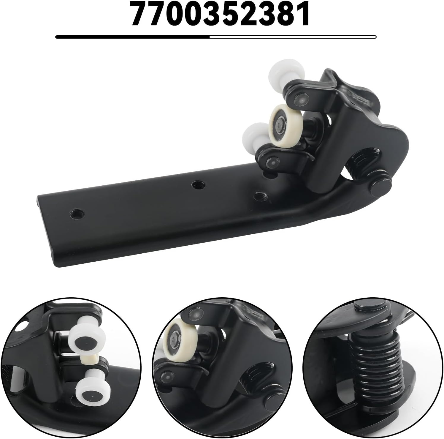 Schuifdeur rolgeleiding vervanging voor 1997-2010 Renault Master Opel Movano Nissan Interstar, schuifdeurwielen Rechts 7700352379 2310044 208461 Auto Schuifdeur Rol