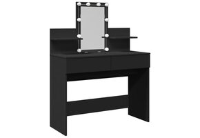 Kaptafel met LED-verlichting - 100x40x130 cm Zwart - 63% Korting!