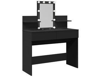 vidaXL Kaptafel met LED-verlichting 100x40x130 cm zwart