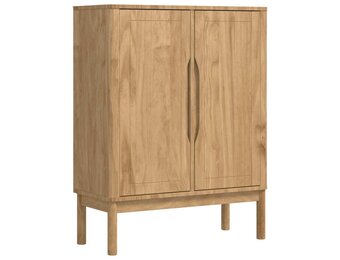 vidaXL Dressoir Wasbruin 70 x 30 x 70,5 cm Massief Vurenhout