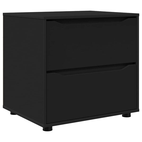 vidaXL Opbergkast Zwart 60 x 48 x 57 cm Bewerkt hout