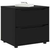 vidaXL Opbergkast Zwart 60 x 48 x 57 cm Bewerkt hout