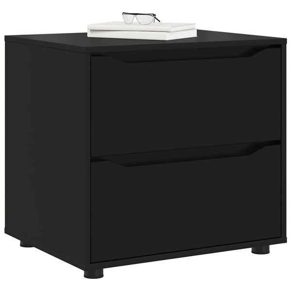 vidaXL Opbergkast Zwart 60 x 48 x 57 cm Bewerkt hout
