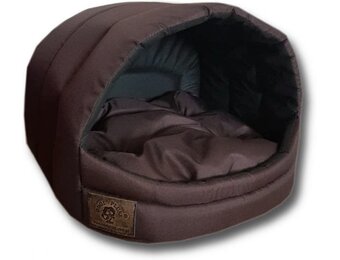 Hondenmand - kleine hond - box - hondemand - 45 x 49 x 36 cm - bruin - hondenbed - hondebed