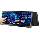 Prechen 12.3 inch Portable Touchscreen Monitor - 1920x720 IPS - Zwart