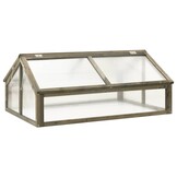 vidaXL Broeikas 114x80x50 cm vurenhout grijs