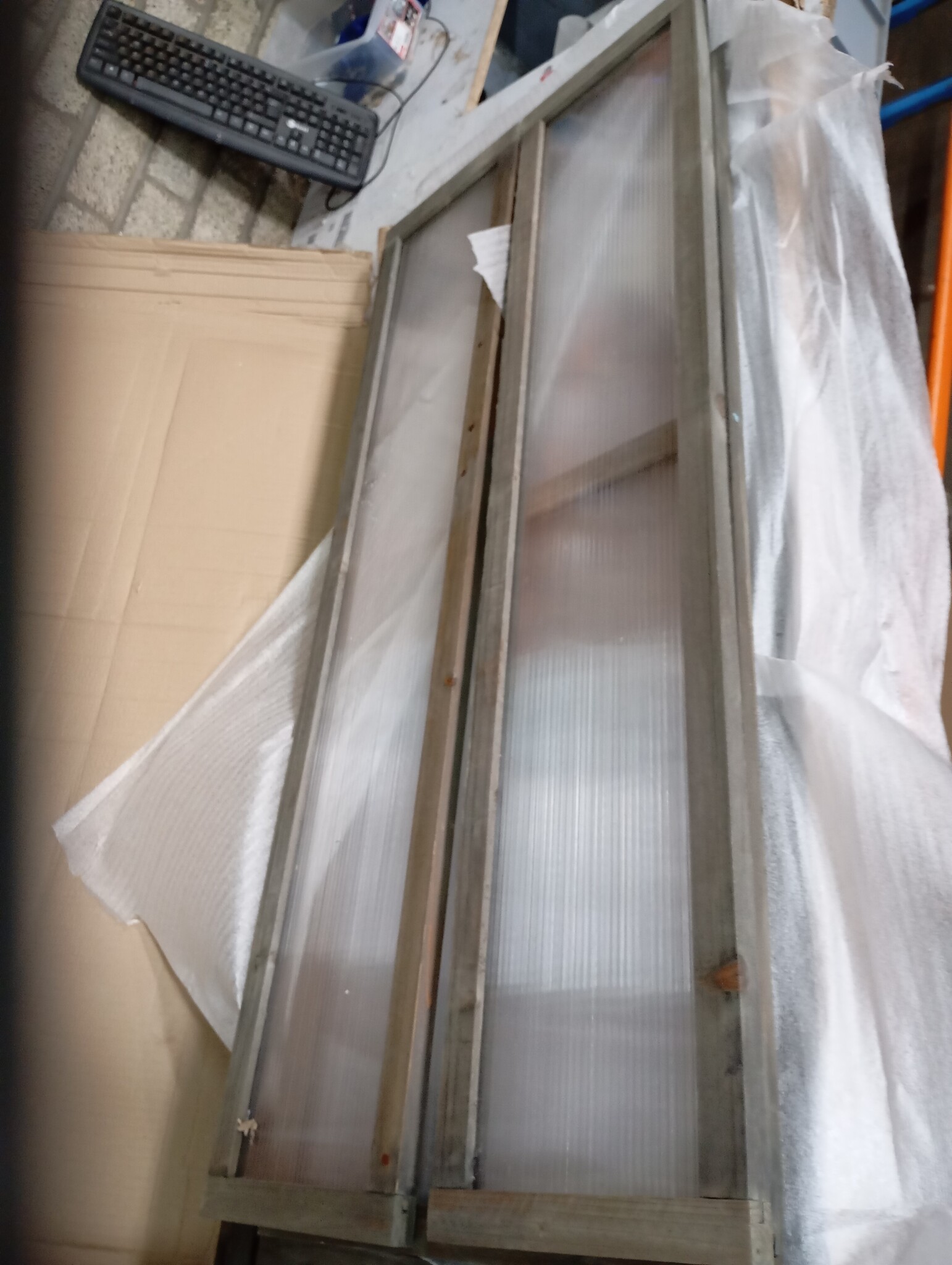 vidaXL Broeikas 114x80x50 cm vurenhout grijs