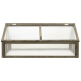 vidaXL Broeikas 114x80x50 cm vurenhout grijs