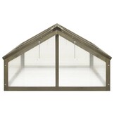 vidaXL Broeikas 114x80x50 cm vurenhout grijs