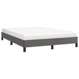 vidaXL Bedframe kunstleer grijs 140x190 cm