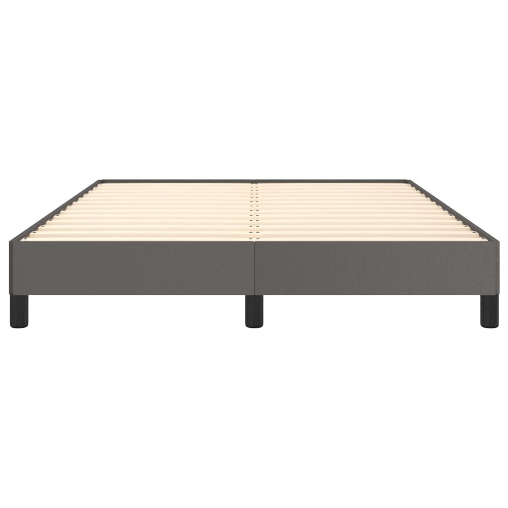 vidaXL Bedframe kunstleer grijs 140x190 cm
