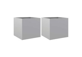 vidaXL Plantenbakken 2 stuks: Duurzaam Staal, 32x30x29 cm - 59% Korting!
