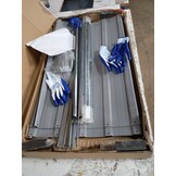Verhoogde Plantenbak Staal Grijs 480x80x77cm - 75% Korting!