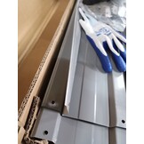 Verhoogde Plantenbak Staal Grijs 480x80x77cm - 75% Korting!