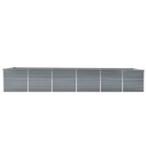 Verhoogde Plantenbak Staal Grijs 480x80x77cm - 75% Korting!