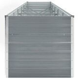 vidaXL Plantenbak verhoogd 480x80x77 cm gegalvaniseerd staal grijs