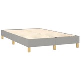 vidaXL Bedframe zonder matras 120x200 cm stof lichtgrijs