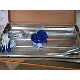 vidaXL Plantenbak verhoogd 240x80x77 cm gegalvaniseerd staal zilver