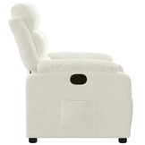 vidaXL Fauteuil verstelbaar fluweel crèmekleurig