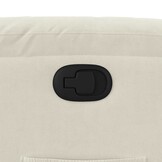 vidaXL Fauteuil verstelbaar fluweel crèmekleurig