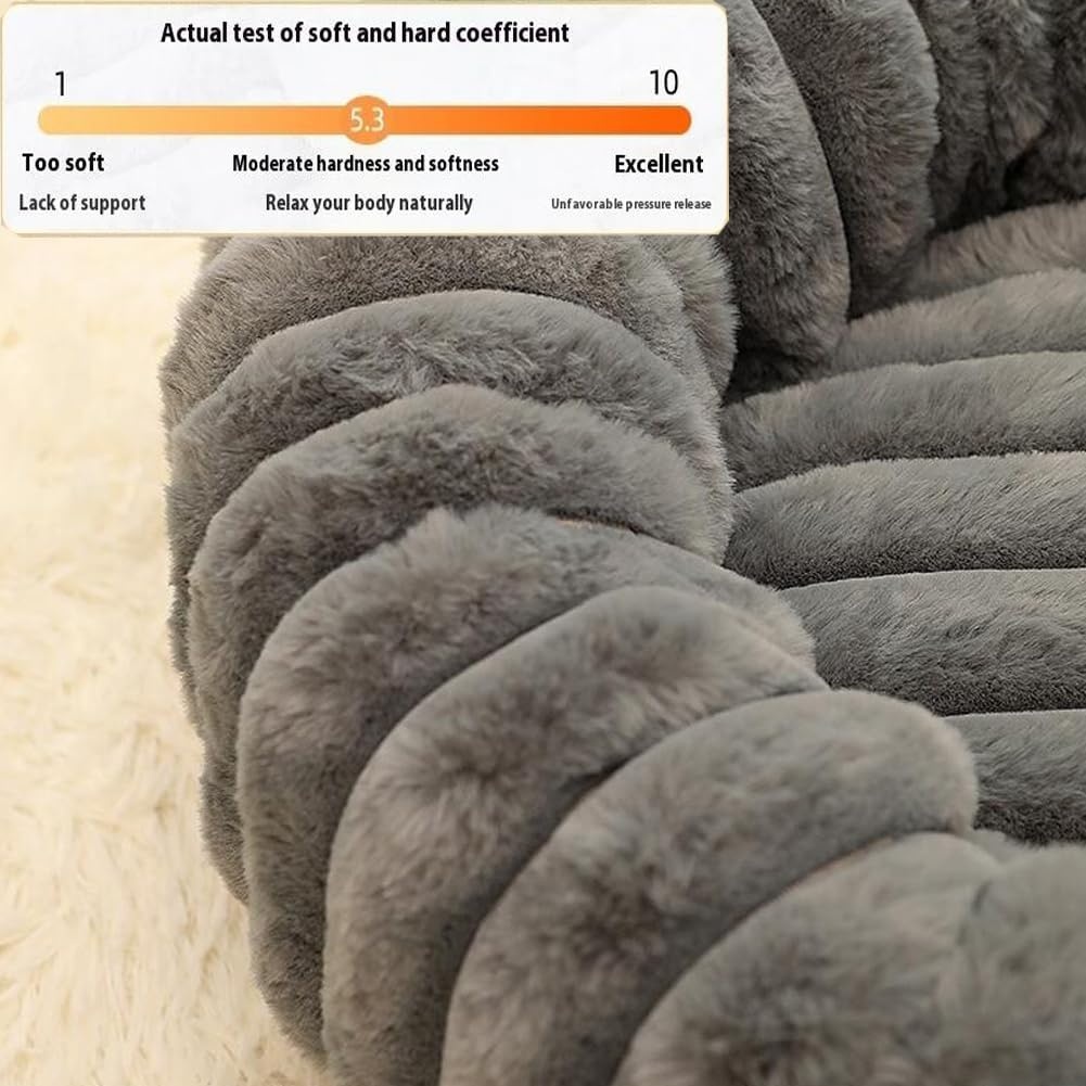 SHJOEE Donut Hondenbed en Kattenmand - Pluche - Grijs - 50 cm