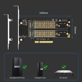 M.2 NVMe PCIe 4.0 X8 Adapter voor 2 SSD's - 73% Korting