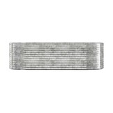 vidaXL Plantenbak 249x100x68 cm gepoedercoat staal zilverkleurig