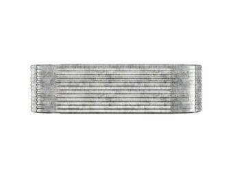 vidaXL Plantenbak 249x100x68 cm gepoedercoat staal zilverkleurig