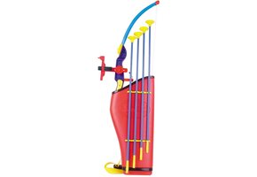 Boogschietset Kinderen | 78cm Boog & Laservizier | 4 Zuignap Pijlen | 45% Korting