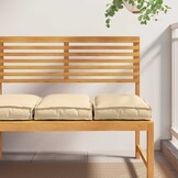 vidaXL Palletkussen voor zitting 2 pcs Beige 40 x 40 x 8 cm