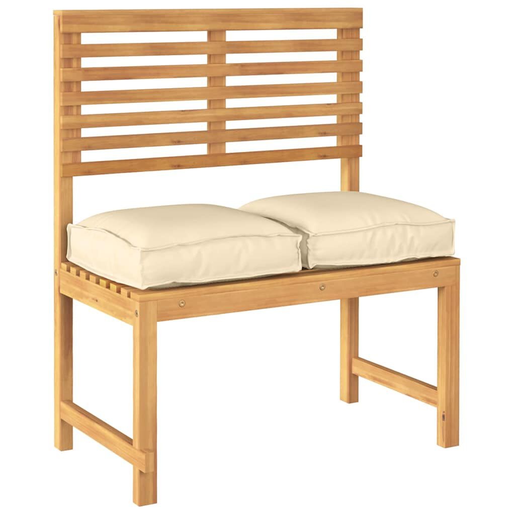 vidaXL Palletkussen voor zitting 2 pcs Beige 40 x 40 x 8 cm
