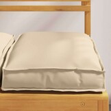 vidaXL Palletkussen voor zitting 2 pcs Beige 40 x 40 x 8 cm