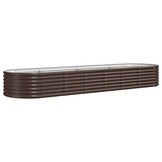 Stevige Plantenbak Staal 296x80x36 cm Bruin - 34% Korting