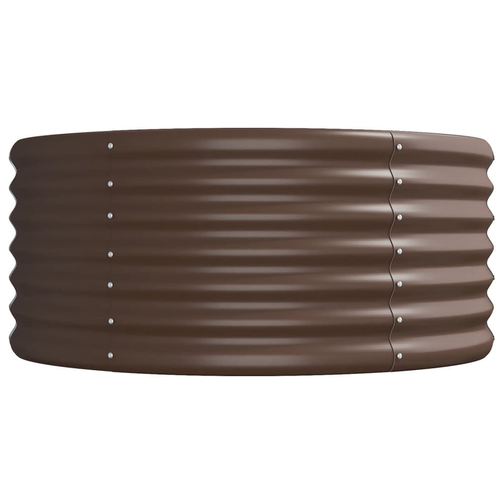 Stevige Plantenbak Staal 296x80x36 cm Bruin - 34% Korting