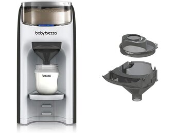 Formula Pro Advanced Automatic Bottle Maker, Black and White, Baby Brezza with Extra Funnel Set