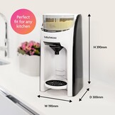 Formula Pro Advanced Automatic Bottle Maker, Black and White, Baby Brezza with Extra Funnel Set