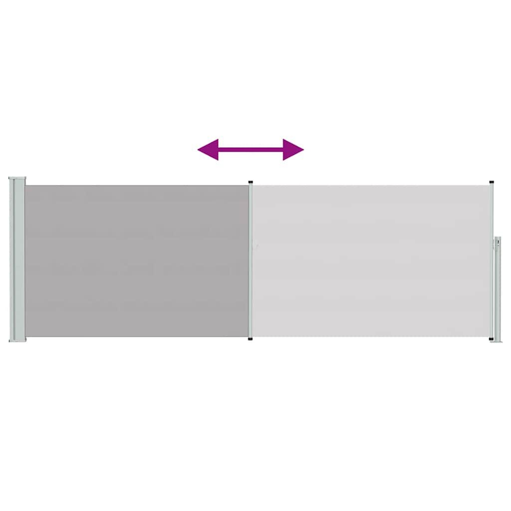 Uittrekbaar Tuinscherm 100x300 cm Grijs - 57% Korting