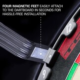 Target Darts Corona Vision Dartbord-lichtsysteem, zwarte dartlichtring, led-verlichting, dartbord beschermring, dart-accessoires, dartsurround, dartverlichting