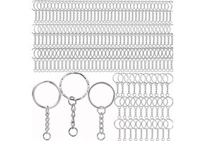 100x Sleutelhanger Ringen Zilver 25mm - Vernikkeld Ijzer - 64% Korting