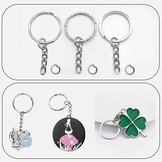 BetterJonny Sleutelhanger Ringen Set - 25 mm - Zilver - 150 Stuks