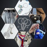 BetterJonny Sleutelhanger Ringen Set - 25 mm - Zilver - 150 Stuks